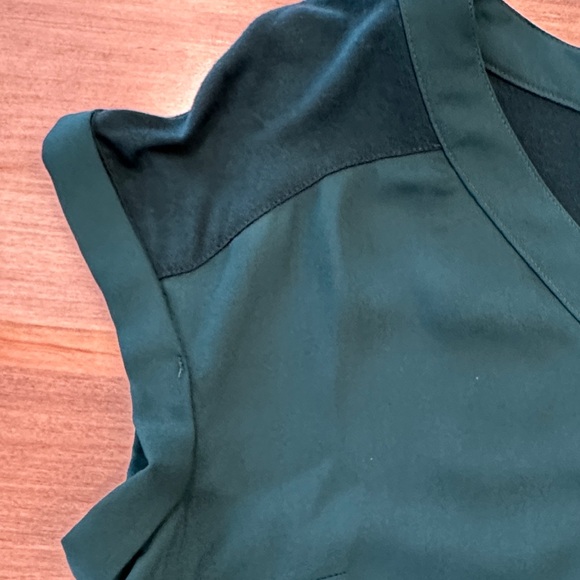 Fortune + Ivy Deep Teal Buttoned Blouse - Picture 4 of 8